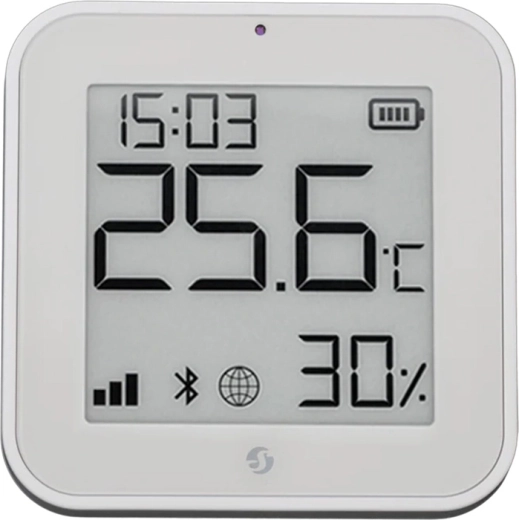 Shelly BLU H&T ZB sensore Zigbee di temperatura e umidità con display e‑paper, bianco