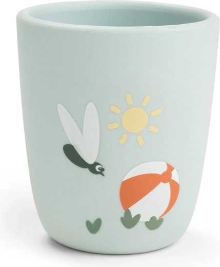 Done by Deer siliconen mini bekertje Playground blauw