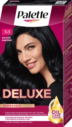 Palette Deluxe colorazione permanente blu-nero 50 ml