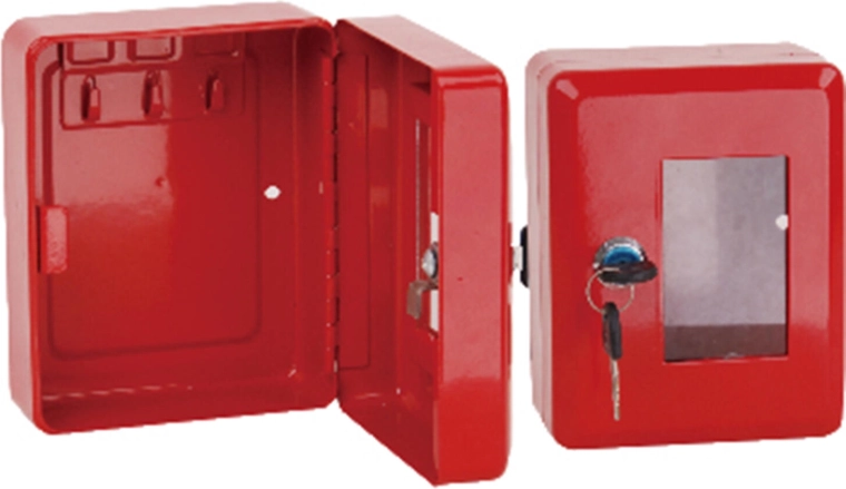 Cassetta antincendio per chiavi con martelletto, rossa 150 × 120 × 80 mm