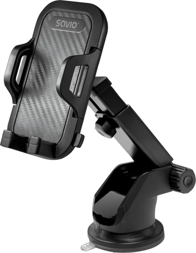 Savio supporto auto per telefono con ventosa e braccio telescopico