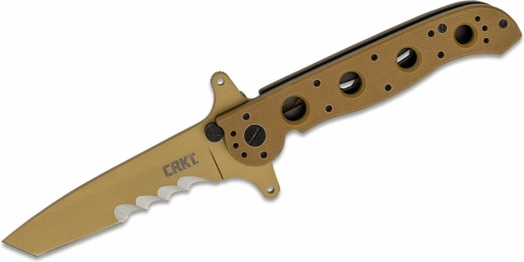 Tactical Pocket Knife CRKT M16-13DSFG Special Forces Desert Tanto, 9 cm, brown G10