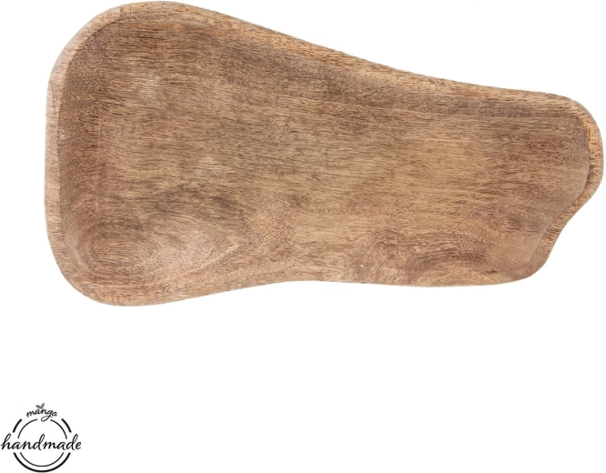 Vassoio ovale da portata in legno di mango 41 × 23 cm