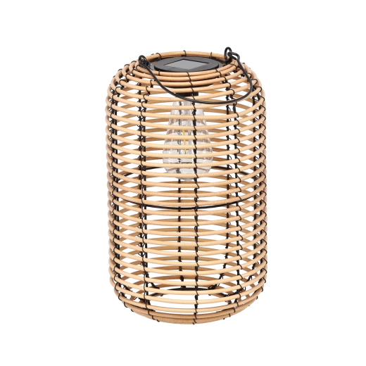 Lanterne solaire en métal – beige 32 cm