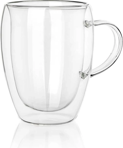 Tasse en verre à double paroi Doblo 350 ml