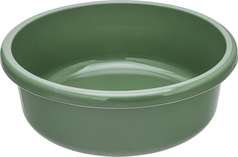 Round kitchen bowl 41 cm, 13.5 l, sage green