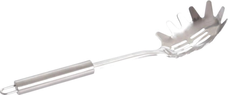 Serveringsske til spaghetti i rustfrit stål 30 cm