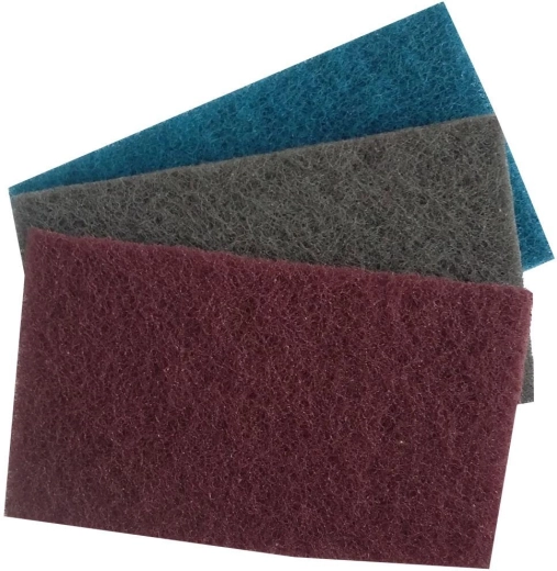 Nettoyeur de plaques de cuisinière – non-tissé abrasif 80 × 13,5 × 8 mm, lot de 3 pièces