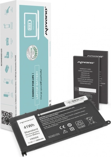 Batteria Movano YRDD6 per Dell Inspiron 14 5481 e 5590 (3600 mAh, 41 Wh)