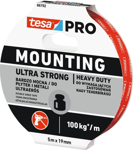 Nastro adesivo di montaggio Ultra Strong 19 mm × 5 m Tesa