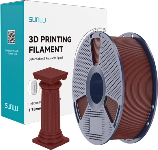 Sunlu PLA High‑Speed marble filament brick red