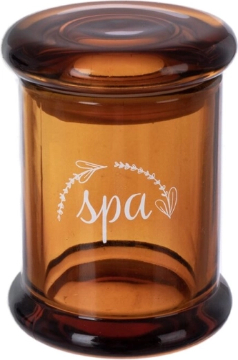 Pot cosmétique en verre ambré SPA avec couvercle 60 ml
