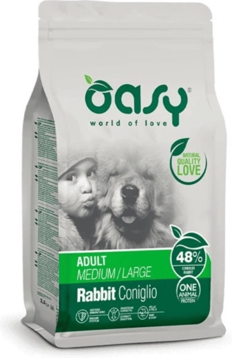 Oasy One Animal Protein Adult Medium/Large Rabbit 2.5 kg