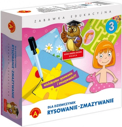 Gioco educativo Alexander - Civetta saggia - Per ragazze - Scrivo e cancello 3