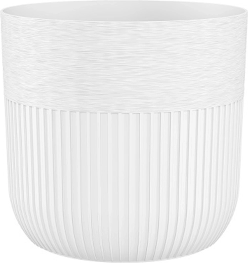 Cache-pot blanc Luca Petit 19 cm