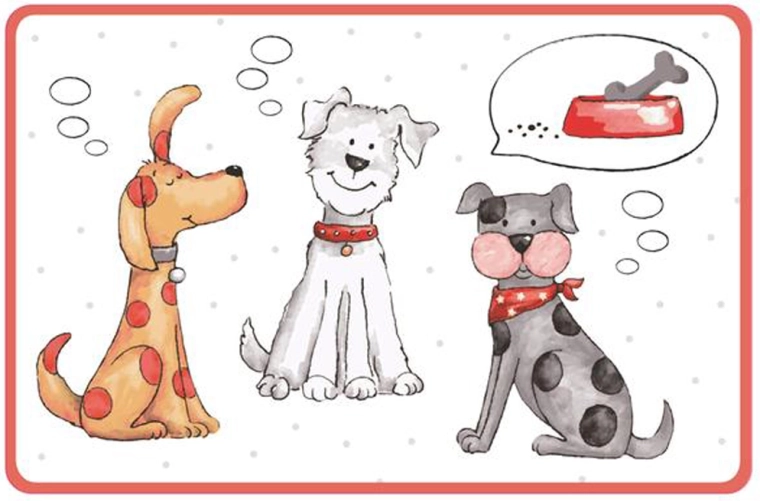 Toro plastic placemat with cat and dog motif 44 × 28.5 cm