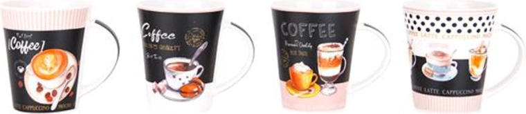 Mug en céramique 350 ml, motifs variés