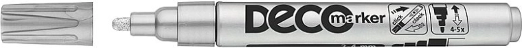 ICO Deco marker sølv 2–4 mm