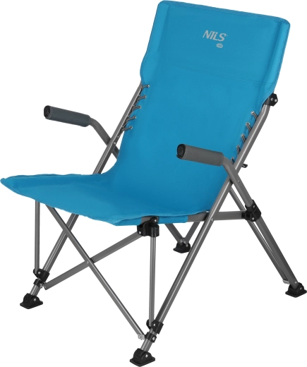 Sedia da campeggio pieghevole NILS Camp blu