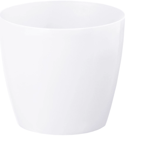 Cache-pot Magnolia blanc 210 mm