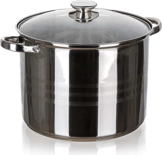 Stainless Steel Pot 30 cm with Glass Lid 16.2 l LIVING