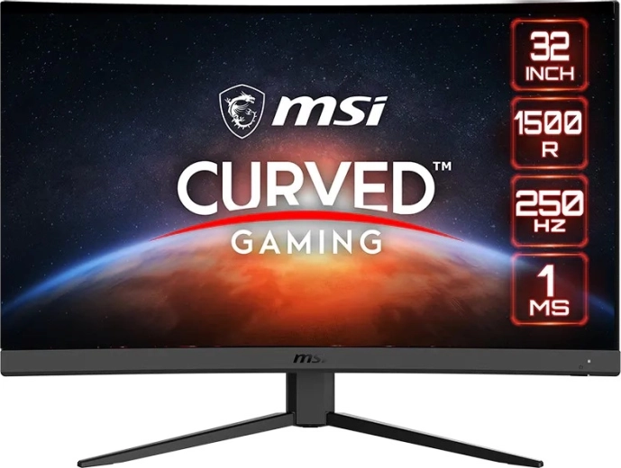 Curved gaming monitor 31.5" FHD 250 Hz – black