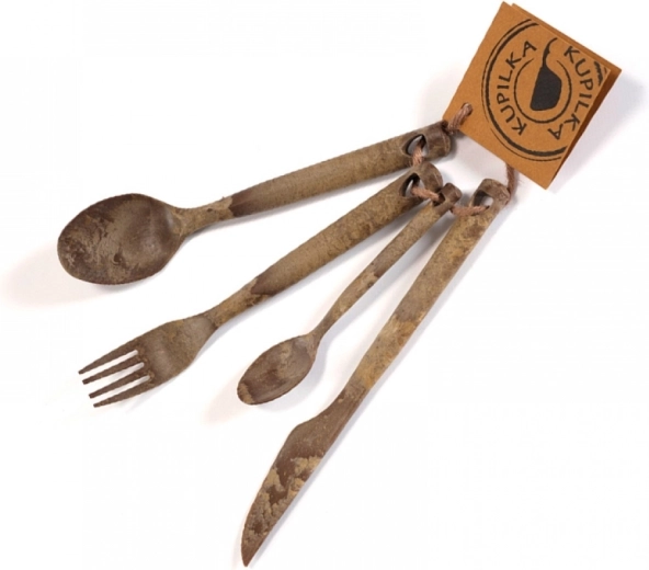 Kemping pribor KUPILKA Cutlery Brown