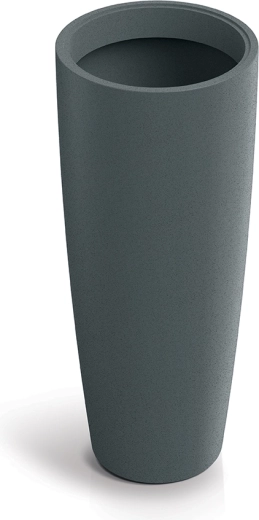 Vaso Molio round slim grafite 38 cm