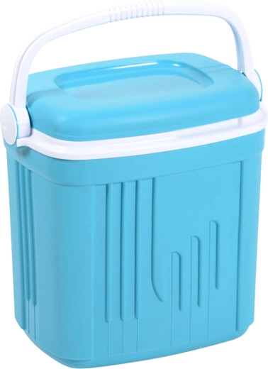 Tourist cooler bag 20 l KAMAI ICEBERG, turquoise with white handle