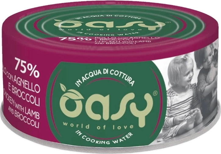 Oasy More Love kylling med lam og broccoli 70 g