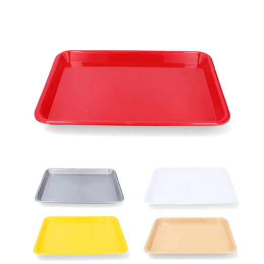 Plastic rectangular tray 17 × 24 cm for kitchen and serving