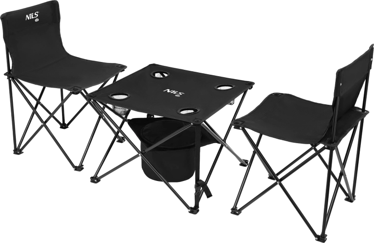 Set de camping avec table et 2 chaises NILS Camp