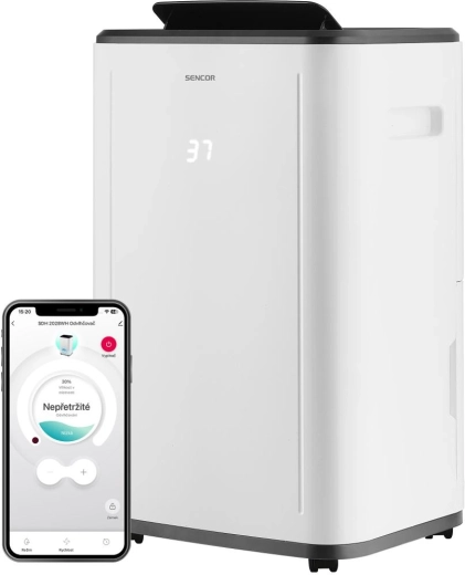 Sencor Smart Mobile Dehumidifier SDH 2028WH with Wi-Fi