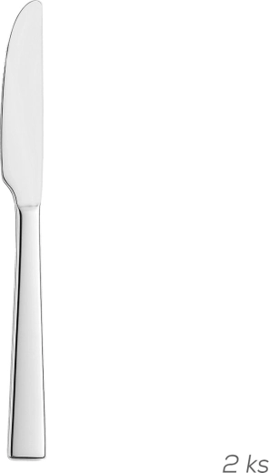 Couteau de table en acier inoxydable Plain, 2 pcs