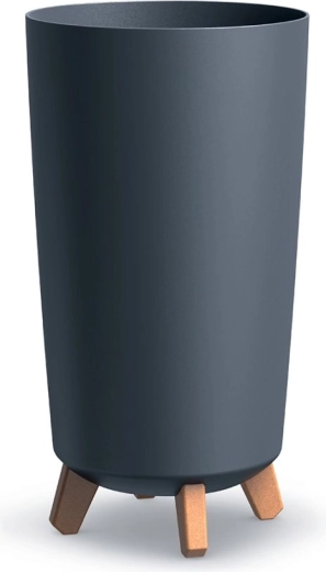 Cache-pot sur pieds Gracia Tubus Slim 24 cm anthracite