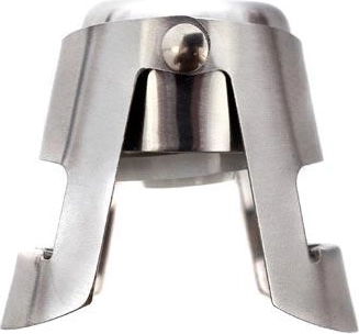 Bouchon pour champagne CULINARIA en inox avec joint en silicone