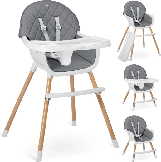 Seggiolone NUKIDO Lilo grigio 3 in 1