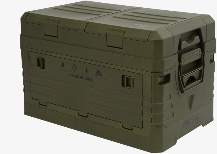 Box contenitore pieghevole con coperchio NILS Camp 42 l verde