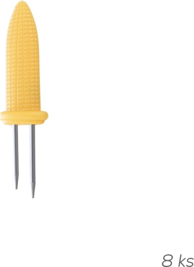 Piques à maïs en inox et plastique UH (8 pcs)
