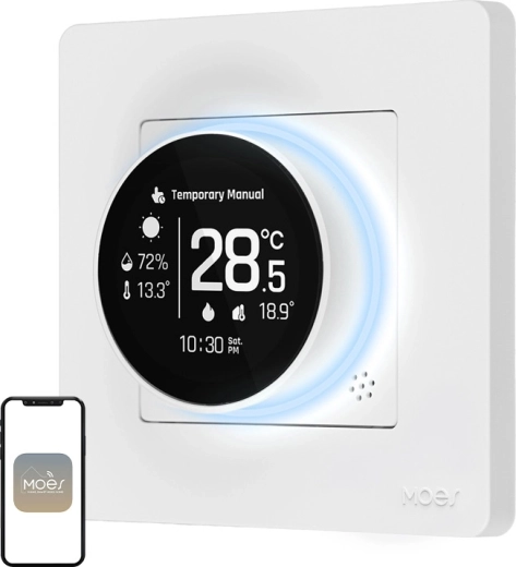Termostato intelligente Moes ZigBee per riscaldamento elettrico ZHT-SR-GB