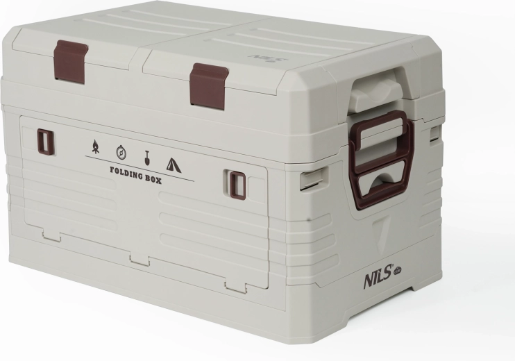 Box contenitore pieghevole con coperchio 42 l NILS Camp grigio