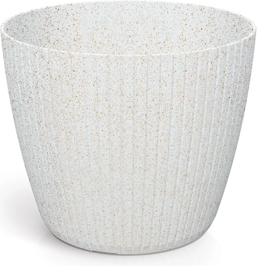 Vaso Lamia Eco Wood 23,8 cm bianco