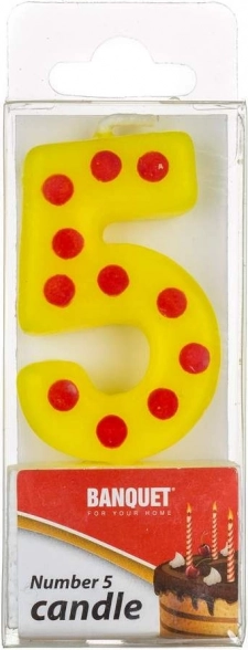 Candela di compleanno numero 5 MY PARTY