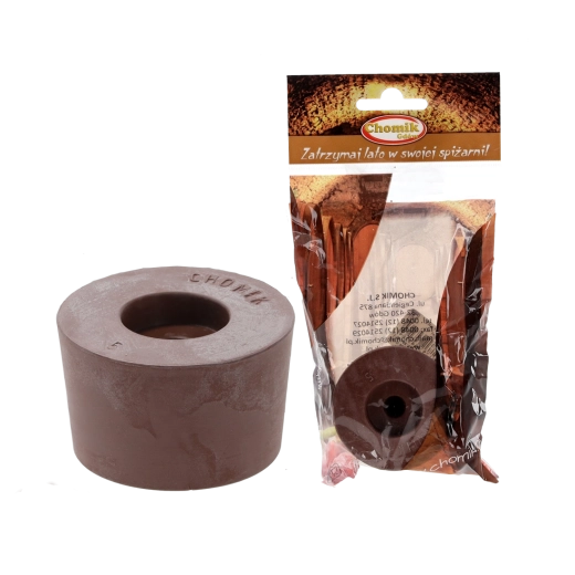 Rubber fermentation stopper with hole for 54 L demijohn