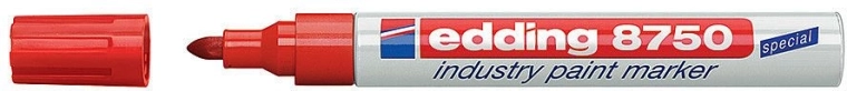 Industrial paint marker Edding 8750, red