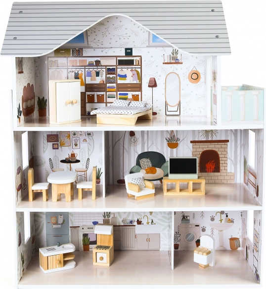 Dollhouse with Furniture Residence Emma ECOTOYS
