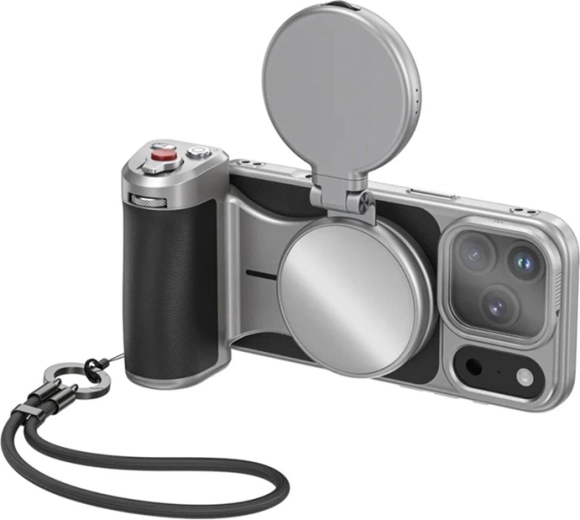 TELESIN Master grip creator combo pro iPhone 17 Pro Max s osvětlením a UV filtrem