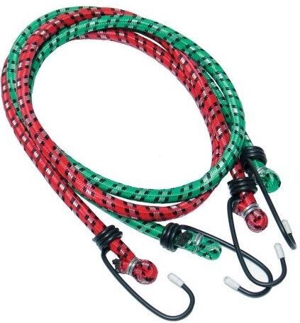 Elastiske fastspændingsremme med kroge 1,0 m x 10 mm (2 stk)