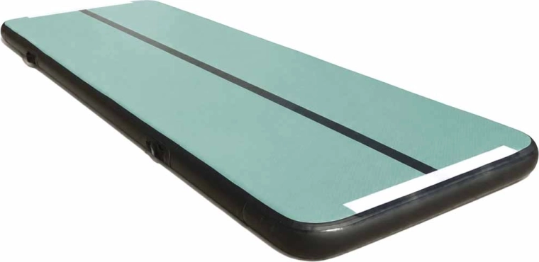 Inflatable gymnastics mat Air Track with pump, green