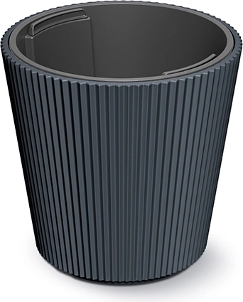 Žardinijera s uloškom antracitna 29,9 cm MILLY